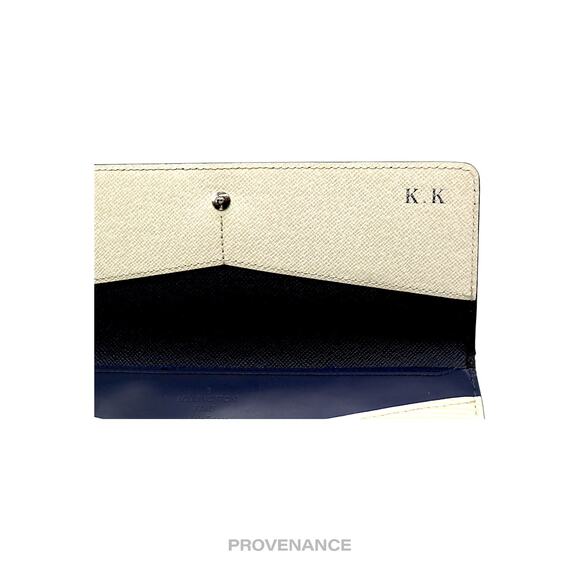 🔴 Louis Vuitton Long Wallet - White Blue Epi Patchwork - Picture 9 of 12